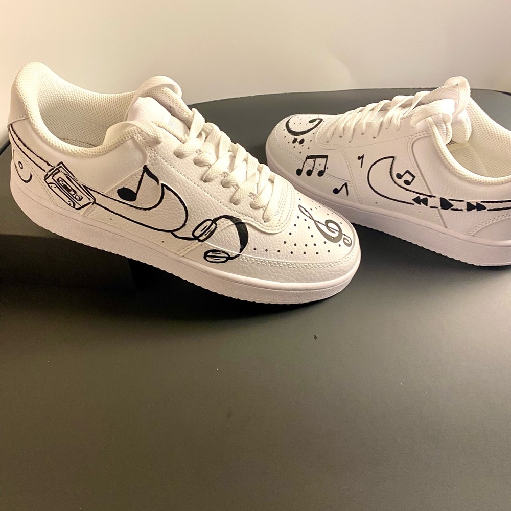 Music Hand Painted Custom Nike’s